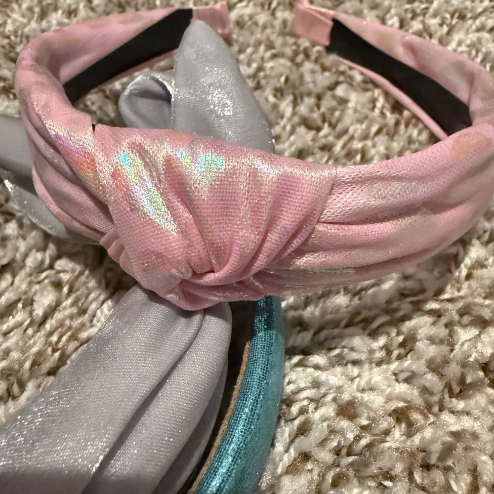 Kids Hair Accessories Set - Pink, Blue, Silver